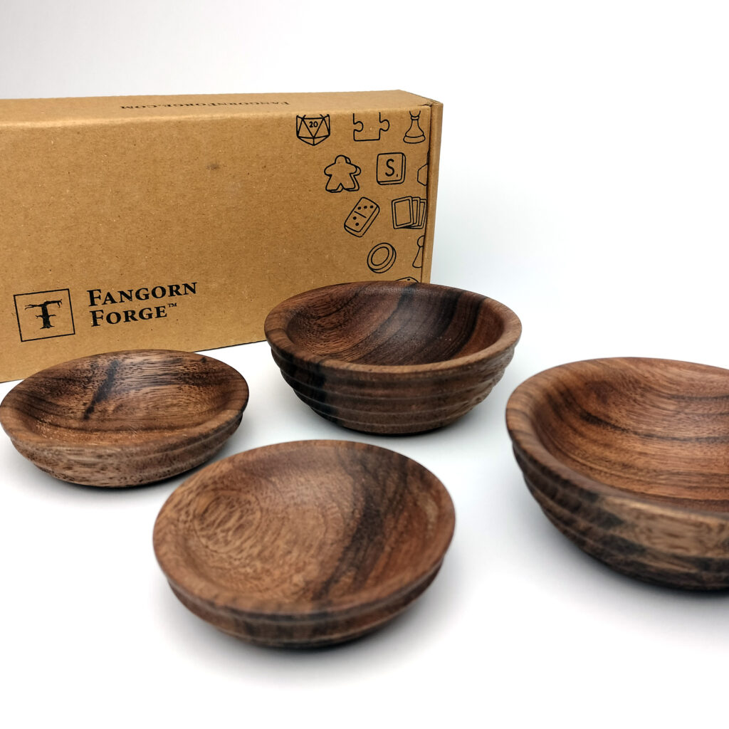 Component bowls for board game pieces