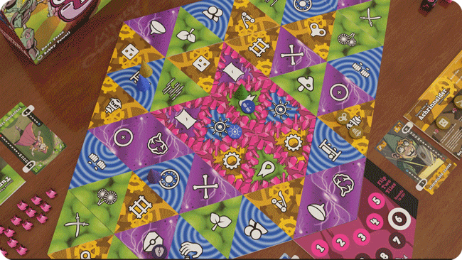 Battle Royale by flipping tiles forcing combat to the center of the board